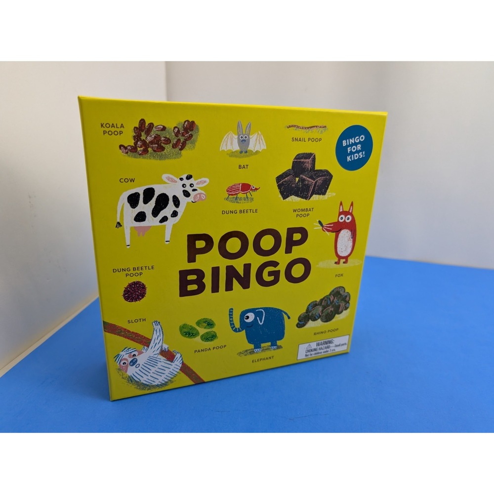 2020 POOP BINGO Game For Kids by Laurence King Publishing Unopened